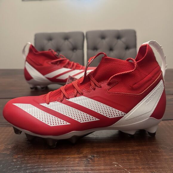 Adidas Adizero Impact + Patrick Mahomes PE Chiefs Football Cleats - Picture 2 of 12